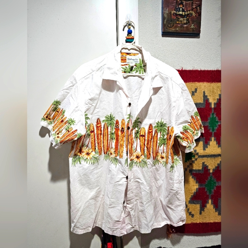 Vintagw Bishop St. Hawaiian Shirt 2XL